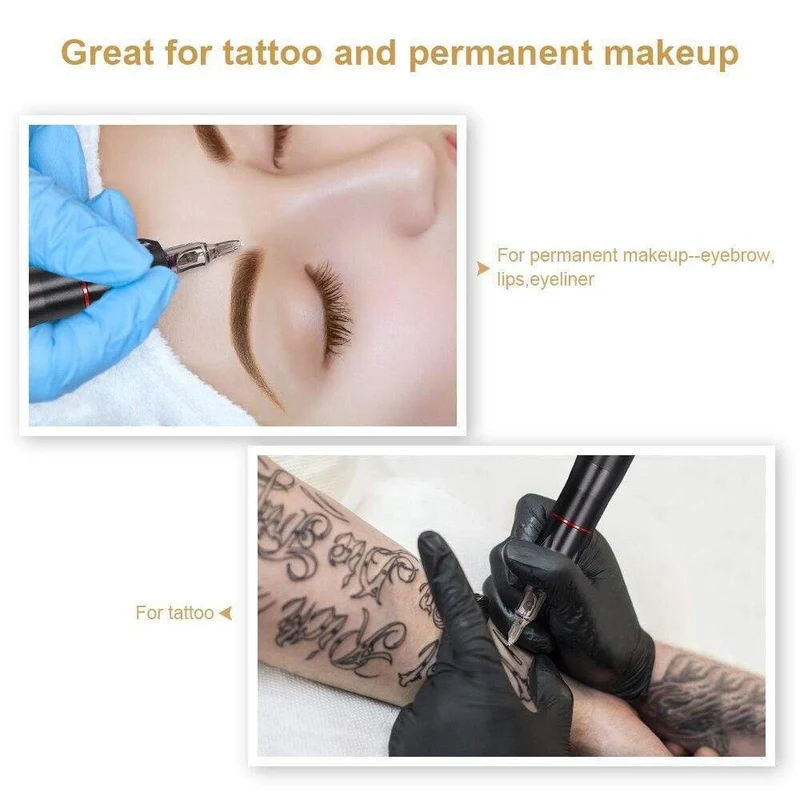 Rotary Tattoo Machine Pen mit Patronennadel Tattoo Gun Augenbrauen Tattoo Maschine Am besten für Micblading Tattoo Anfänger Künstler