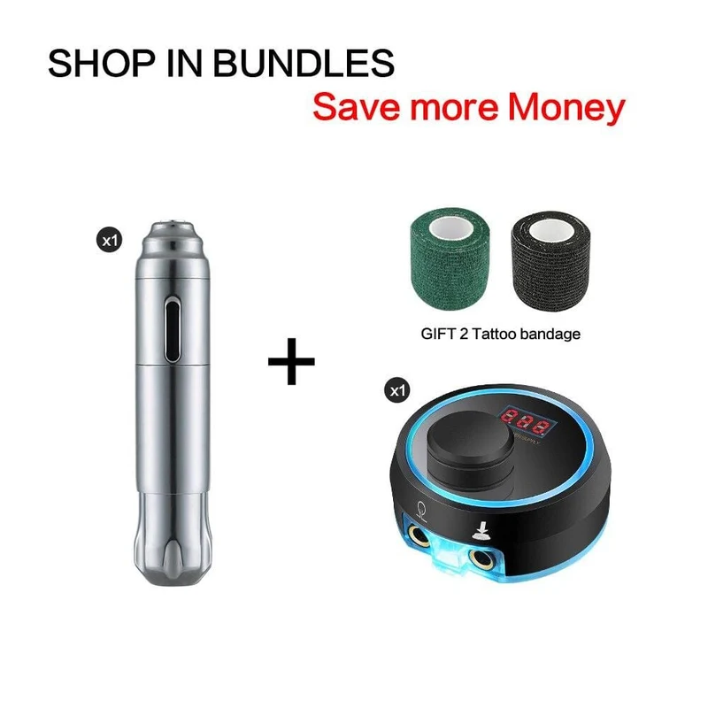 Solong Hybrid Rotary Tattoo Pen Maschinen-Kits 8000 U/min DC 5.5 Schnittstelle Permanent Make Up Starker leiser Motor Tattoo Body&Art EM118