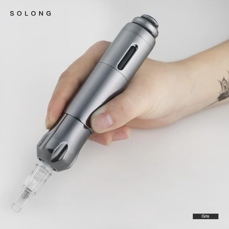 Solong Hybrid Rotary Tattoo Pen Maschinen-Kits 8000 U/min DC 5.5 Schnittstelle Permanent Make Up Starker leiser Motor Tattoo Body&Art EM118
