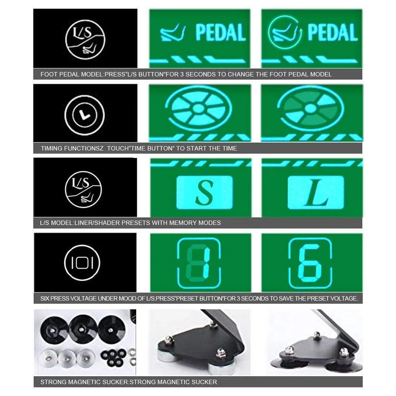 BMX Tattoo Kit Permanent Make-Up Maschine Set Rotary Tattoo Maschine Gun LCD Tattoo Netzteil TP-5 für Tattoo Künstler