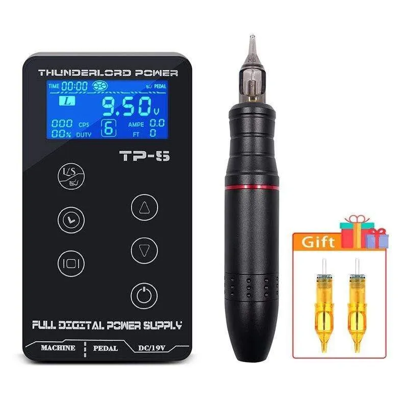 BMX Tattoo Kit Permanent Make-Up Maschine Set Rotary Tattoo Maschine Gun LCD Tattoo Netzteil TP-5 für Tattoo Künstler