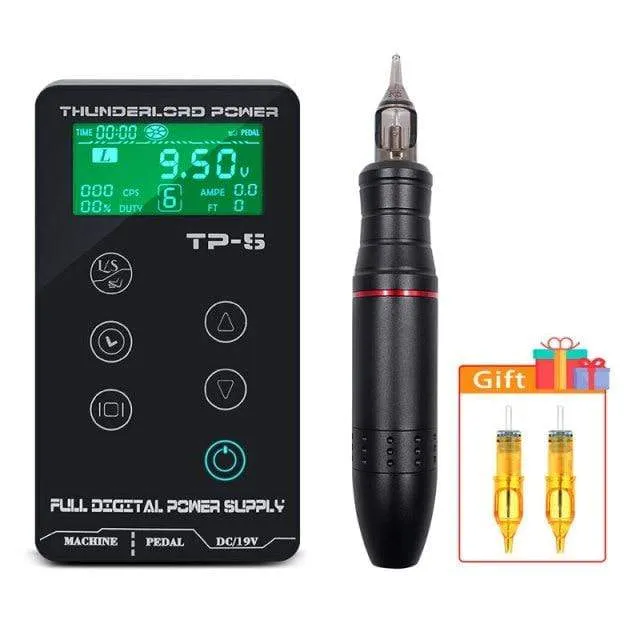 BMX Tattoo Kit Permanent Make-Up Maschine Set Rotary Tattoo Maschine Gun LCD Tattoo Netzteil TP-5 für Tattoo Künstler