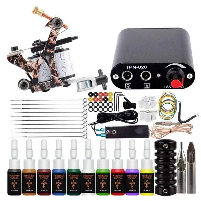 Tattoo-Maschinen-Set Tattoo-Set für Anfänger Maschine für den Dauergebrauch Tattoo-Netzteil Rotary Tattoo Guns Kit und Zubehör