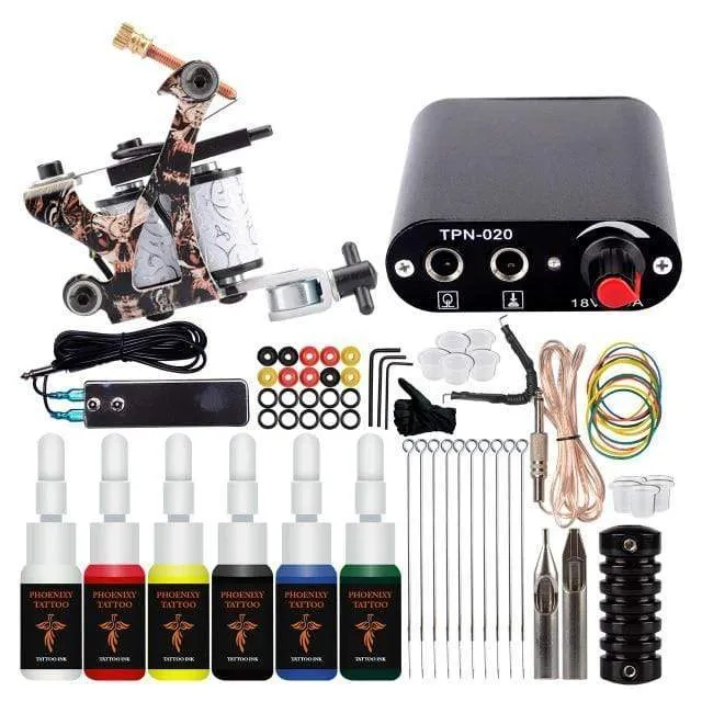 Tattoo-Maschinen-Set Tattoo-Set für Anfänger Maschine für den Dauergebrauch Tattoo-Netzteil Rotary Tattoo Guns Kit und Zubehör