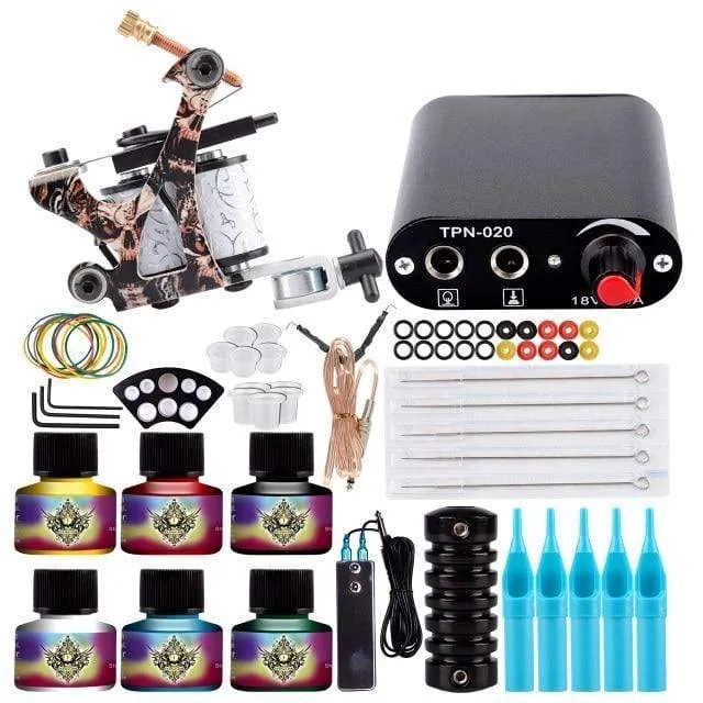 Tattoo-Maschinen-Set Tattoo-Set für Anfänger Maschine für den Dauergebrauch Tattoo-Netzteil Rotary Tattoo Guns Kit und Zubehör