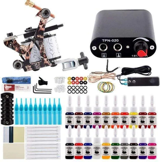 Tattoo-Maschinen-Set Tattoo-Set für Anfänger Maschine für den Dauergebrauch Tattoo-Netzteil Rotary Tattoo Guns Kit und Zubehör