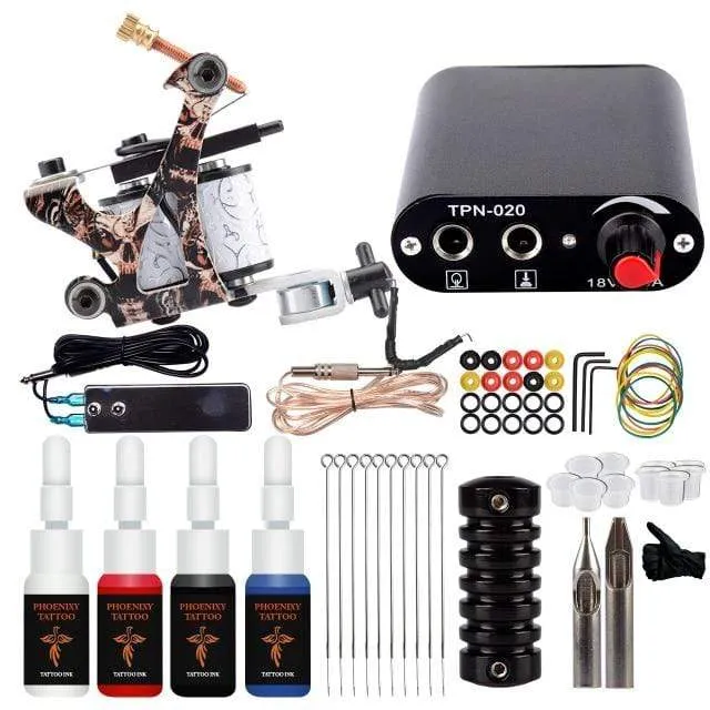 Tattoo-Maschinen-Set Tattoo-Set für Anfänger Maschine für den Dauergebrauch Tattoo-Netzteil Rotary Tattoo Guns Kit und Zubehör