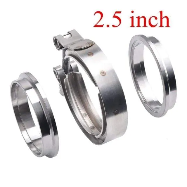 V-Band Auspuffschelle 2 Zoll 2.5 Zoll 3 Zoll 3.5 Zoll 4 Zoll 51mm 63mm 76mm Auspuffflansch V-Band Schelle V-Band Schalldämpferschelle
