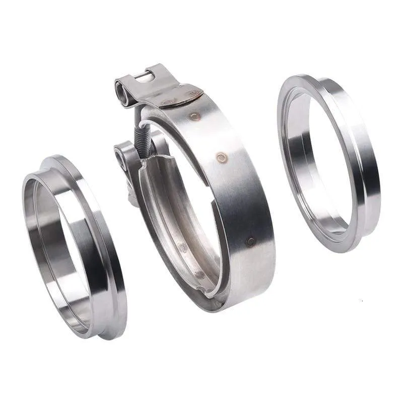 V-Band Auspuffschelle 2 Zoll 2.5 Zoll 3 Zoll 3.5 Zoll 4 Zoll 51mm 63mm 76mm Auspuffflansch V-Band Schelle V-Band Schalldämpferschelle