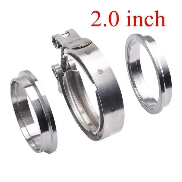 V-Band Auspuffschelle 2 Zoll 2.5 Zoll 3 Zoll 3.5 Zoll 4 Zoll 51mm 63mm 76mm Auspuffflansch V-Band Schelle V-Band Schalldämpferschelle