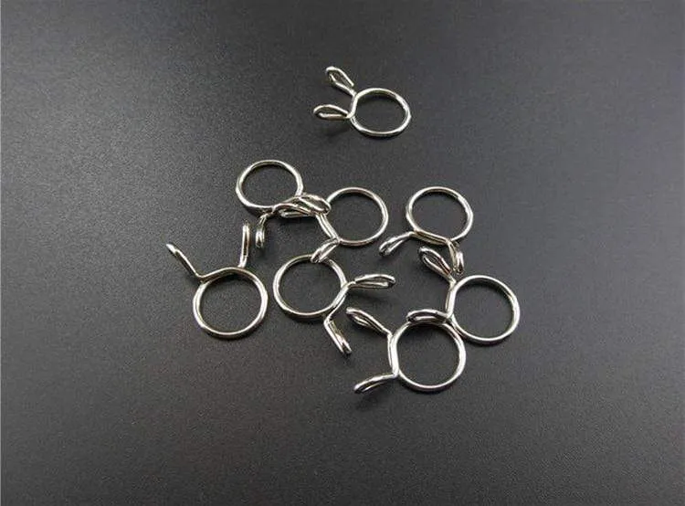Benutzerdefinierte 20 stücke 6-20mm Motorrad Roller ATV Kraftstoff Linie Schlauch Schläuche Frühling Clips Klemmen Motorrad