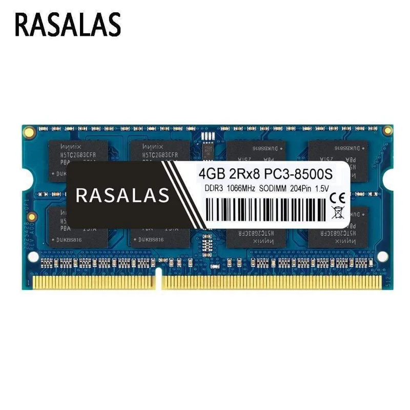 4 GB 8G Betriebsname DDR3 1066 MHz SO-DIMM Notebook-RAM 1.5 V 204Pin Laptop voll kompatibler Speicher Sodimm Blau