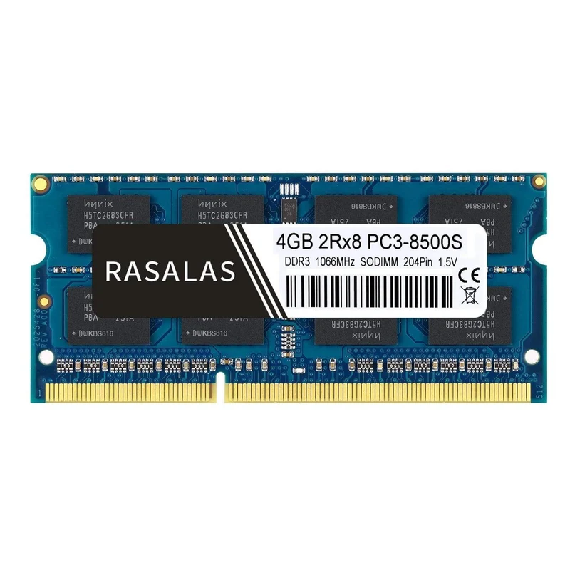 4 GB 8G Betriebsname DDR3 1066 MHz SO-DIMM Notebook-RAM 1.5 V 204Pin Laptop voll kompatibler Speicher Sodimm Blau