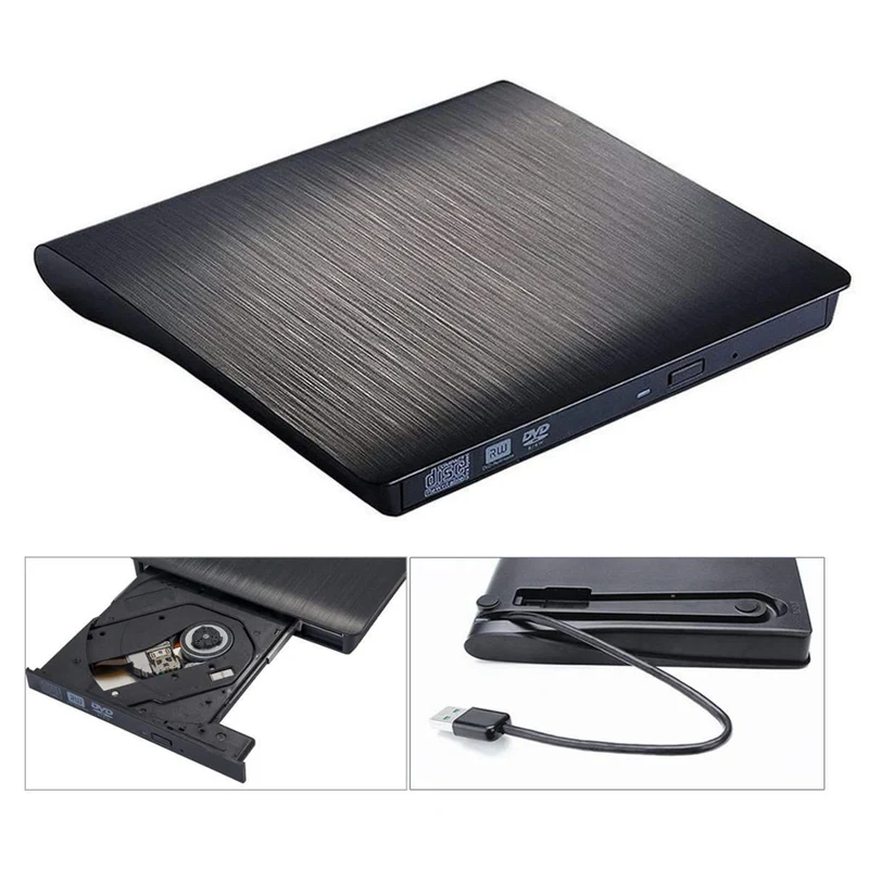 USB 3.0 DVD-RW Externes optisches Laufwerk Slim CD ROM Disk Reader DVD RW Brenner CD-Brenner für Desktop PC Laptop Tablet DVD Player