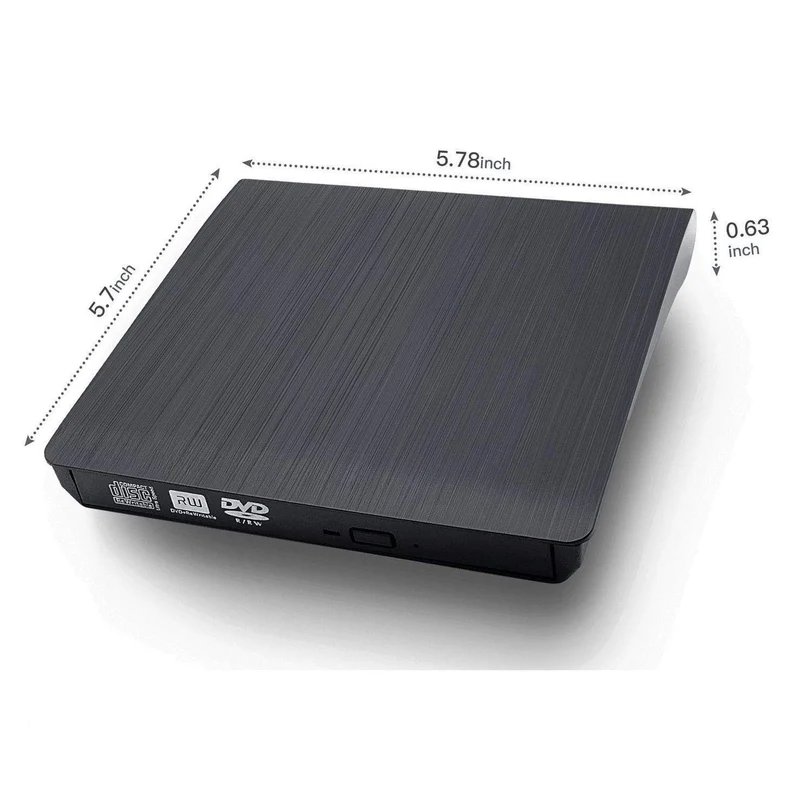 USB 3.0 DVD-RW Externes optisches Laufwerk Slim CD ROM Disk Reader DVD RW Brenner CD-Brenner für Desktop PC Laptop Tablet DVD Player