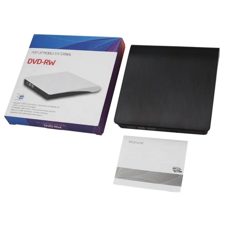 USB 3.0 DVD-RW Externes optisches Laufwerk Slim CD ROM Disk Reader DVD RW Brenner CD-Brenner für Desktop PC Laptop Tablet DVD Player