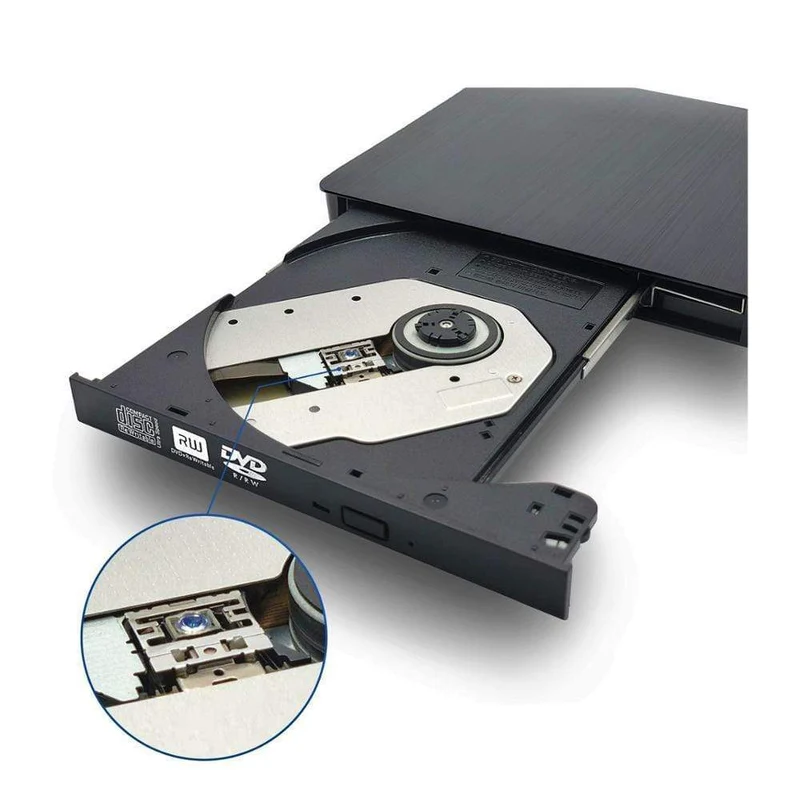 USB 3.0 DVD-RW Externes optisches Laufwerk Slim CD ROM Disk Reader DVD RW Brenner CD-Brenner für Desktop PC Laptop Tablet DVD Player