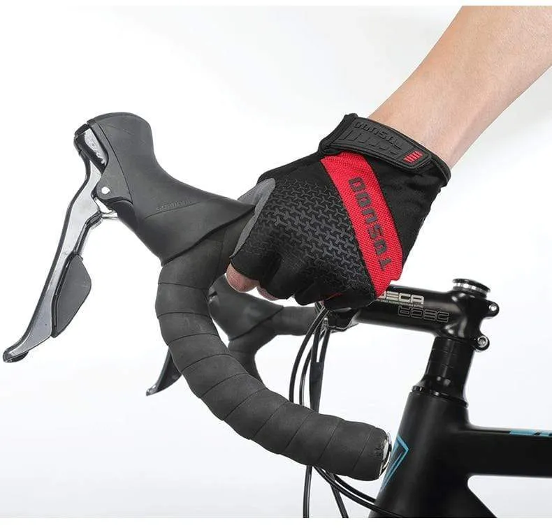 Radfahren Fahrrad Halbfinger Rutschfeste Handschuhe Stoßfest Sommer Atmungsaktiv MTB Rennrad Handschuhe Männer Frauen Fahrradausrüstung