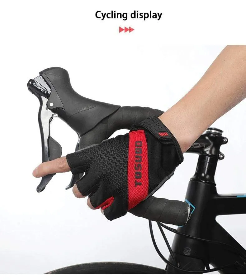 Radfahren Fahrrad Halbfinger Rutschfeste Handschuhe Stoßfest Sommer Atmungsaktiv MTB Rennrad Handschuhe Männer Frauen Fahrradausrüstung