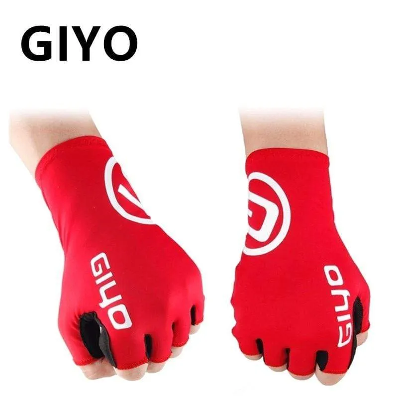 Touchscreen Lange HALF Finger Gel Sport Fahrrad Handschuhe MTB Rennrad Reiten Rennhandschuhe Damen Herren Fahrradhandschuhe