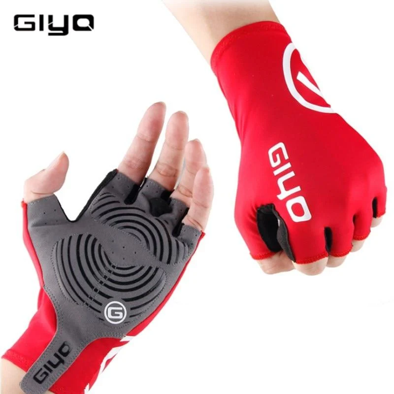 Touchscreen Lange HALF Finger Gel Sport Fahrrad Handschuhe MTB Rennrad Reiten Rennhandschuhe Damen Herren Fahrradhandschuhe