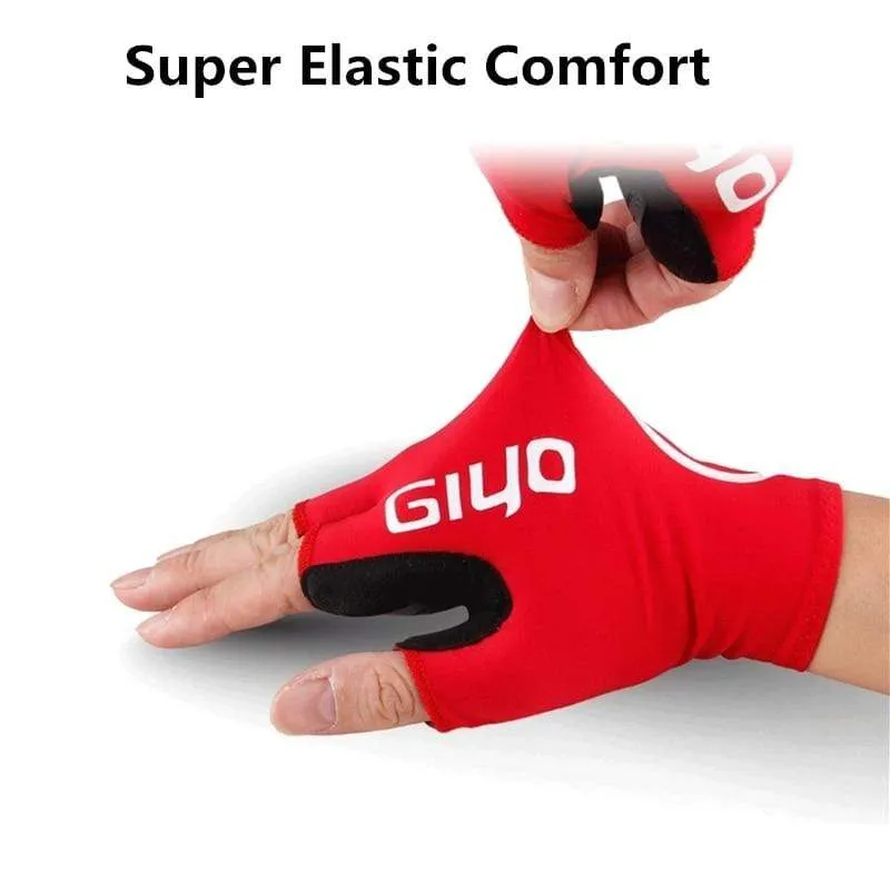 Touchscreen Lange HALF Finger Gel Sport Fahrrad Handschuhe MTB Rennrad Reiten Rennhandschuhe Damen Herren Fahrradhandschuhe