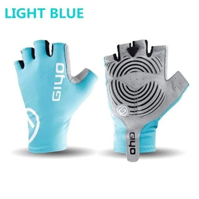 Touchscreen Lange HALF Finger Gel Sport Fahrrad Handschuhe MTB Rennrad Reiten Rennhandschuhe Damen Herren Fahrradhandschuhe