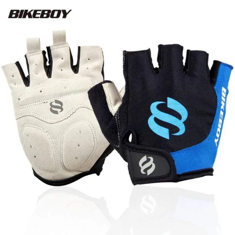 Fahrradhandschuhe Fahrradhandschuhe Fahrradhandschuhe Anti Slip Shock Atmungsaktiv Halbfinger Kurze Sporthandschuhe Zubehör für Herren Damen