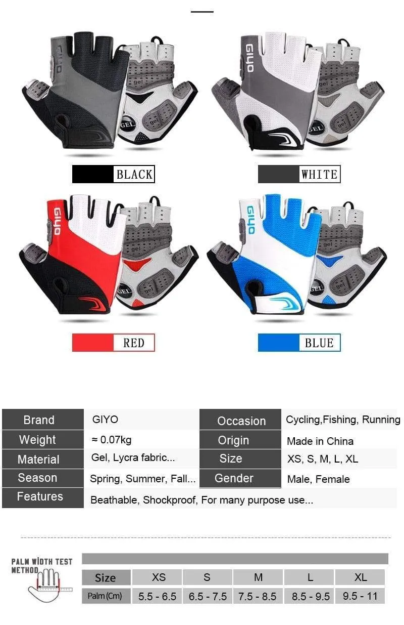 Fahrradhandschuhe Halbfinger Outdoor Sporthandschuhe Für Männer Frauen Gel Pad Atmungsaktiv MTB Rennrad Reiten Fahrradhandschuhe DH