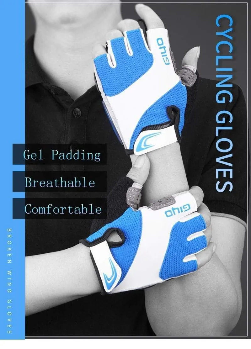 Fahrradhandschuhe Halbfinger Outdoor Sporthandschuhe Für Männer Frauen Gel Pad Atmungsaktiv MTB Rennrad Reiten Fahrradhandschuhe DH
