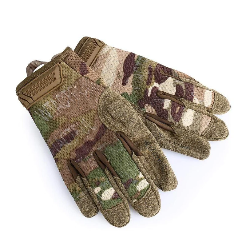 Taktische Armee Lange Handschuhe Atmungsaktiv Militär Paintball Airsoft Schießen Kampf Vollfinger Handschuh Männer Frauen Leicht Schwarz