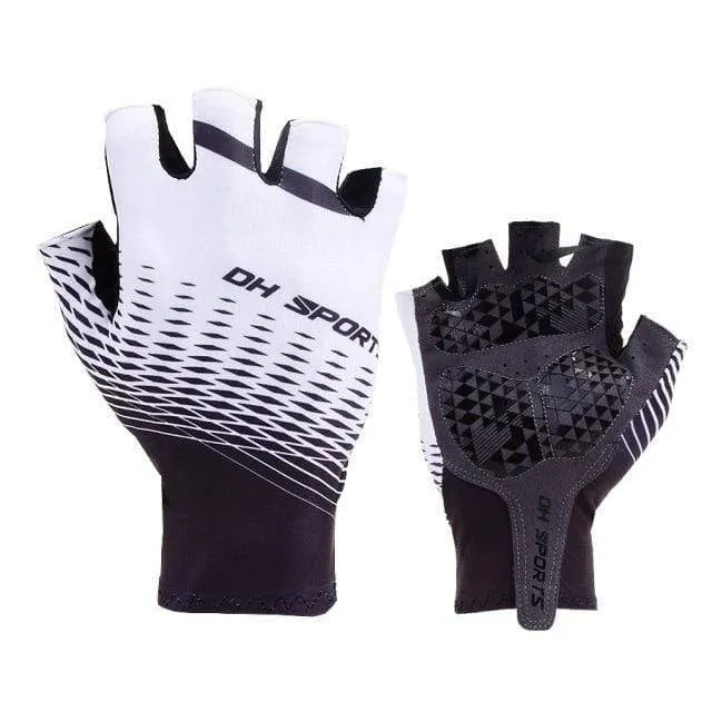 Radfahren Handschuhe Half Finger Gel Sport Racing Fahrrad Fäustlinge Frauen Männer Sommer Rennrad Anti-slip Outdoor Handschuhe