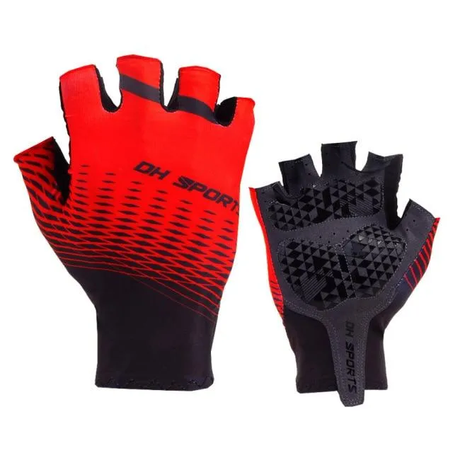 Radfahren Handschuhe Half Finger Gel Sport Racing Fahrrad Fäustlinge Frauen Männer Sommer Rennrad Anti-slip Outdoor Handschuhe