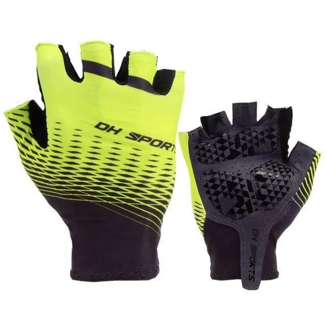 Radfahren Handschuhe Half Finger Gel Sport Racing Fahrrad Fäustlinge Frauen Männer Sommer Rennrad Anti-slip Outdoor Handschuhe