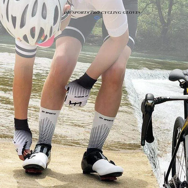 Radfahren Handschuhe Half Finger Gel Sport Racing Fahrrad Fäustlinge Frauen Männer Sommer Rennrad Anti-slip Outdoor Handschuhe