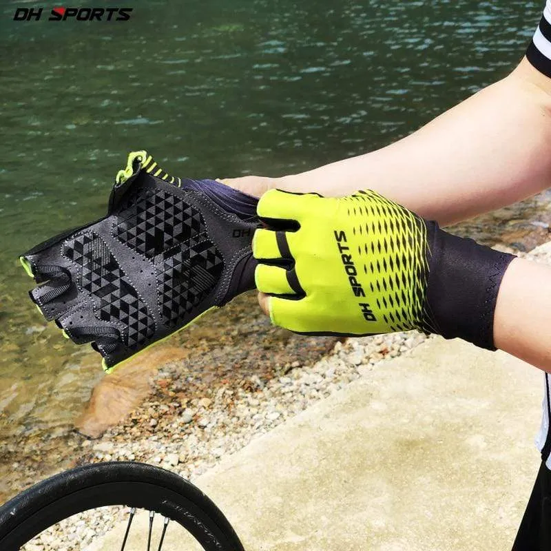 Radfahren Handschuhe Half Finger Gel Sport Racing Fahrrad Fäustlinge Frauen Männer Sommer Rennrad Anti-slip Outdoor Handschuhe