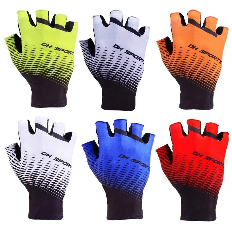 Radfahren Handschuhe Half Finger Gel Sport Racing Fahrrad Fäustlinge Frauen Männer Sommer Rennrad Anti-slip Outdoor Handschuhe