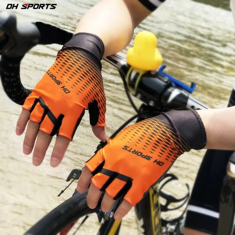 Radfahren Handschuhe Half Finger Gel Sport Racing Fahrrad Fäustlinge Frauen Männer Sommer Rennrad Anti-slip Outdoor Handschuhe