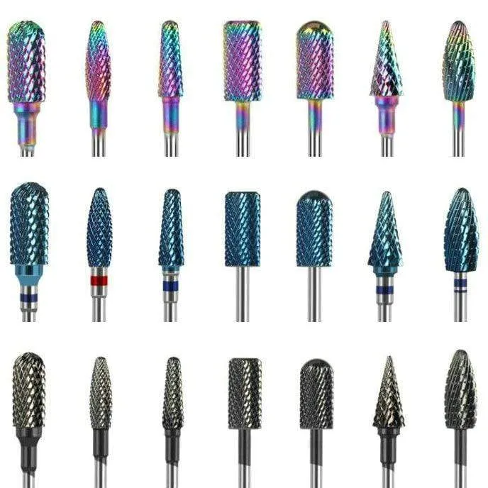 Fräser für Maniküre, Hartmetall-Nagelbohrer, Zubehör für Maniküremaschinen, rotierende elektrische Nagelfeilen, Nagelkunstwerkzeuge