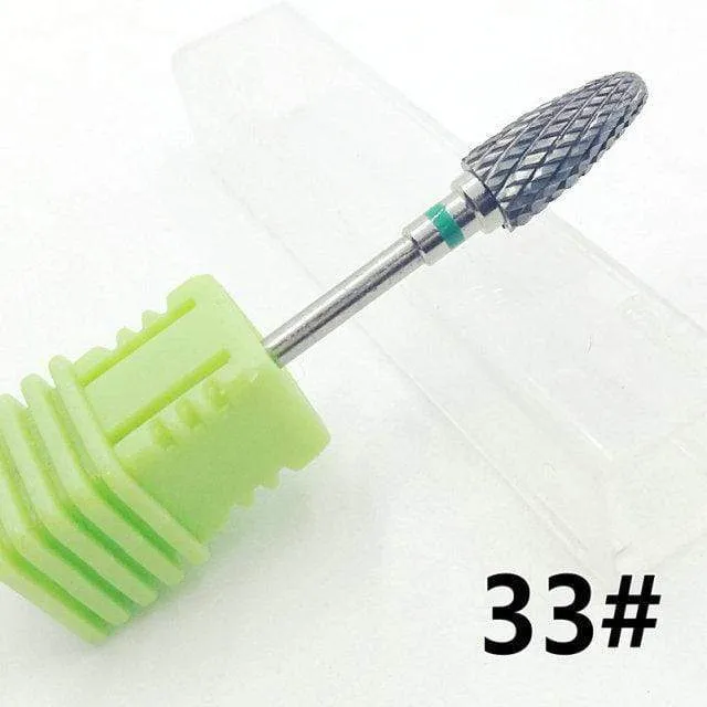 Fräser für Maniküre, Hartmetall-Nagelbohrer, Zubehör für Maniküremaschinen, rotierende elektrische Nagelfeilen, Nagelkunstwerkzeuge