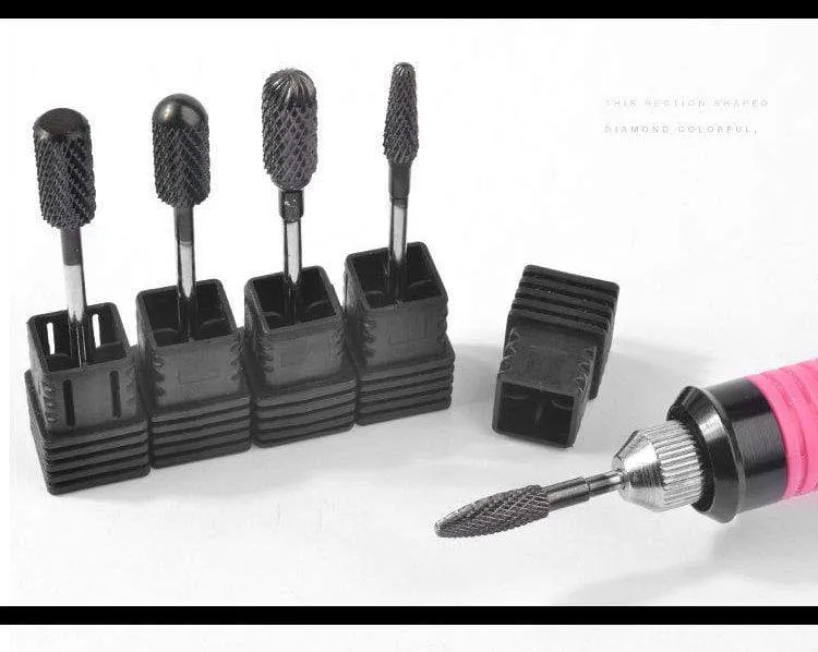 Fräser für Maniküre, Hartmetall-Nagelbohrer, Zubehör für Maniküremaschinen, rotierende elektrische Nagelfeilen, Nagelkunstwerkzeuge