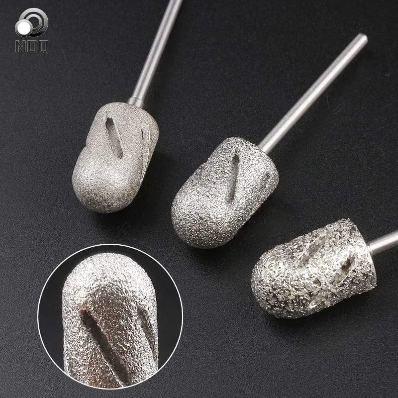 3 Größe Nagelzubehör und Werkzeuge Maniküre und Pediküre Bohrer Drehbank Nagelbohrer Bits für Fußpflege Werkzeug Hornhaut Saubere Nagelhaut