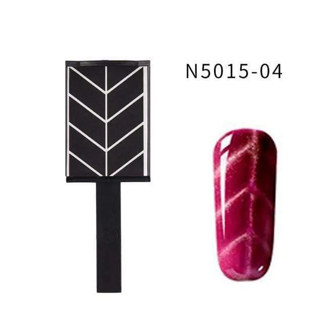 Magnetstift für Nagelkunst, Katzenaugen-Magnet für Nagelgelpolitur, 3D-Linienstreifeneffekt, starker magnetischer Stift, Werkzeuge, Gellack