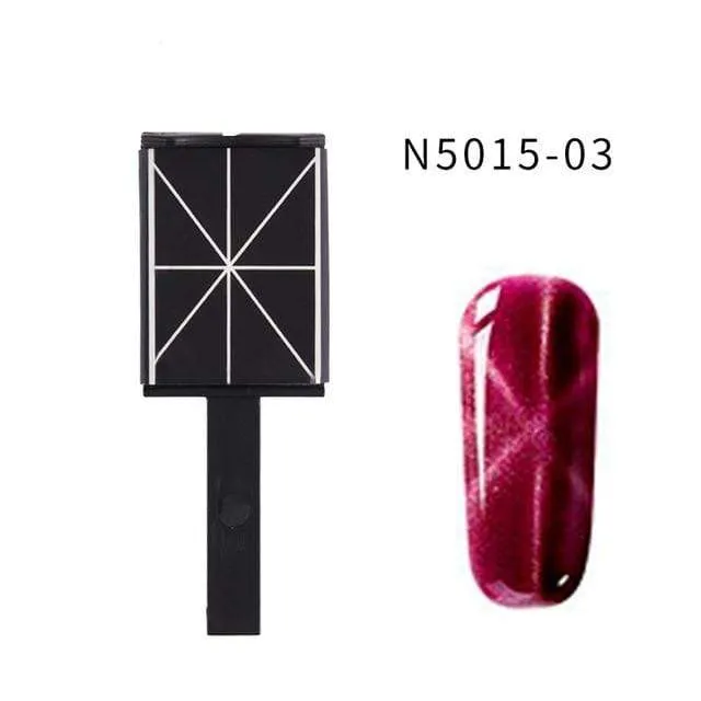 Magnetstift für Nagelkunst, Katzenaugen-Magnet für Nagelgelpolitur, 3D-Linienstreifeneffekt, starker magnetischer Stift, Werkzeuge, Gellack