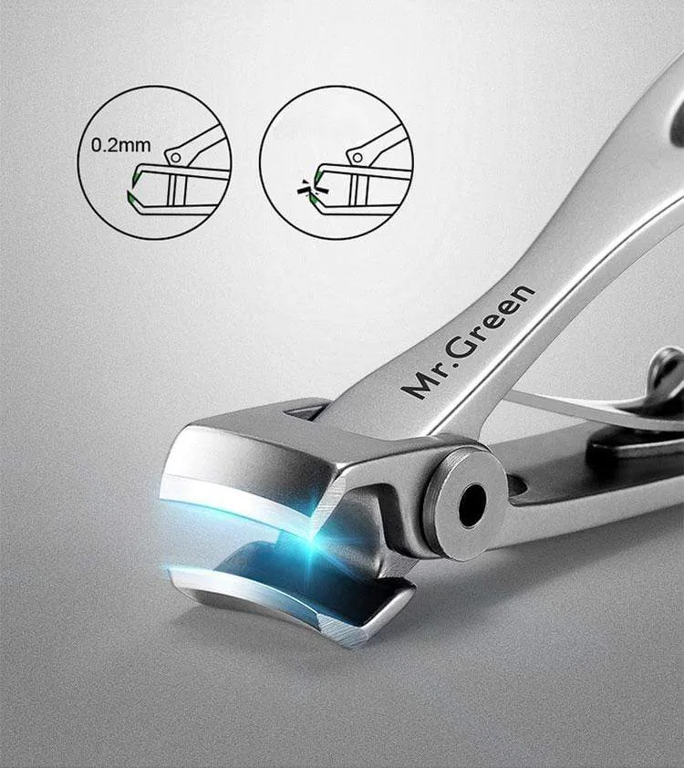 Nagelknipser Trimmer Edelstahl Nagelwerkzeuge Maniküre Dicke Nägel Cutter Schere mit Glasnagelfeile
