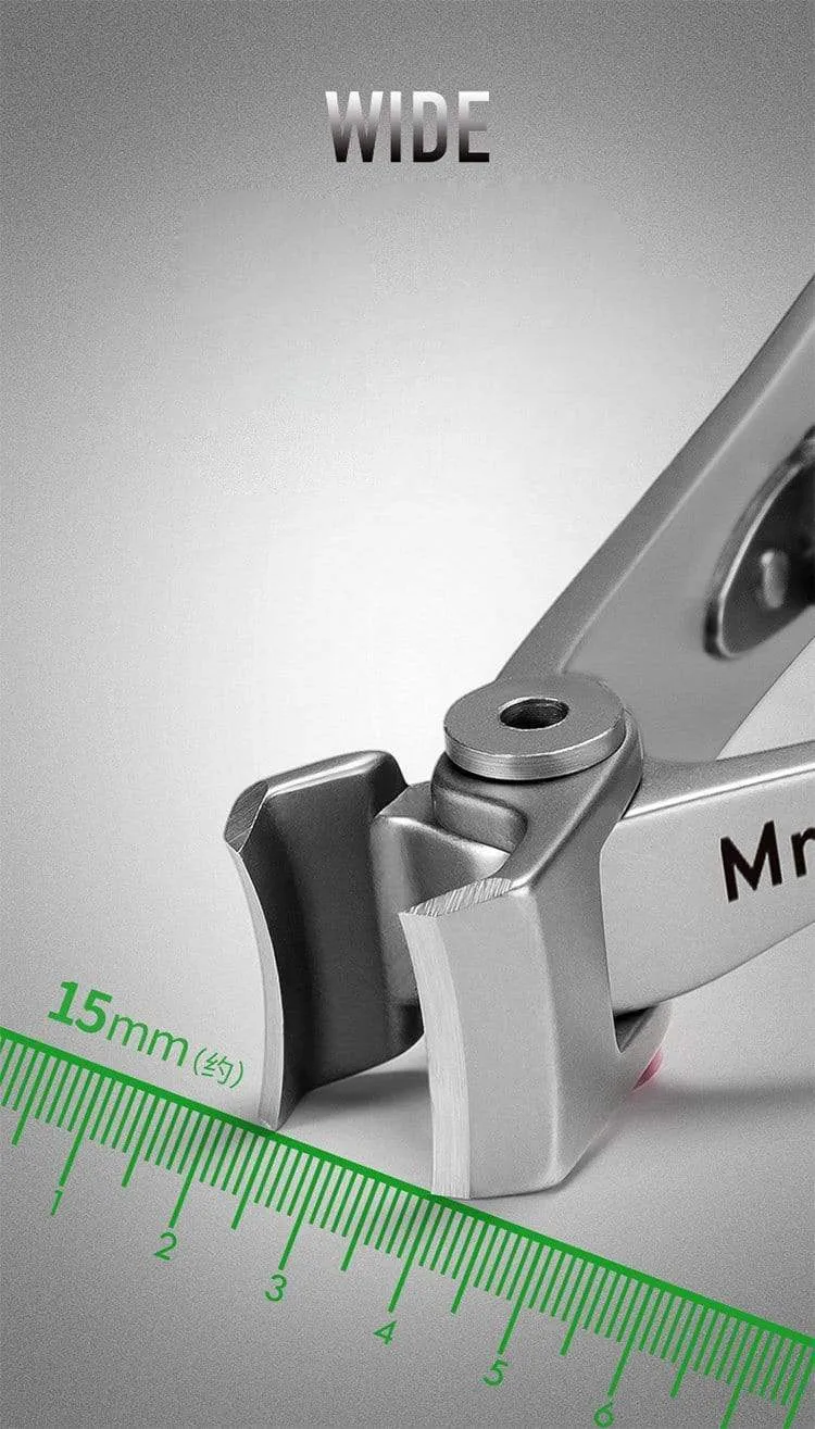 Nagelknipser Trimmer Edelstahl Nagelwerkzeuge Maniküre Dicke Nägel Cutter Schere mit Glasnagelfeile