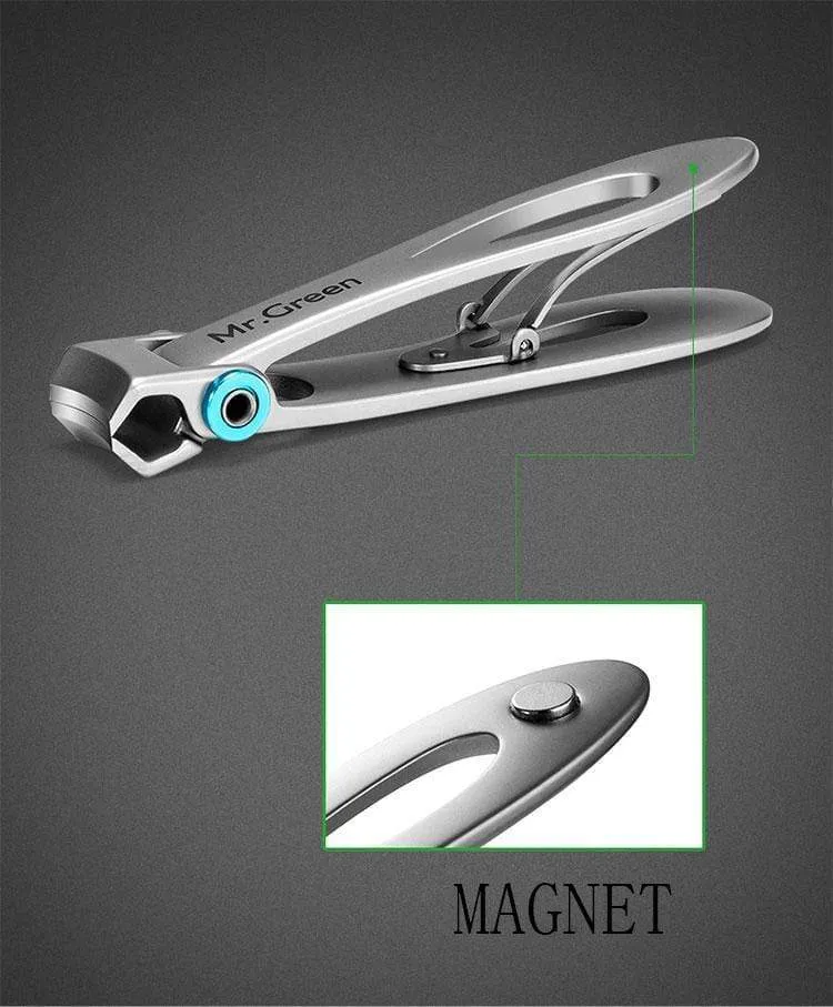 Nagelknipser Trimmer Edelstahl Nagelwerkzeuge Maniküre Dicke Nägel Cutter Schere mit Glasnagelfeile