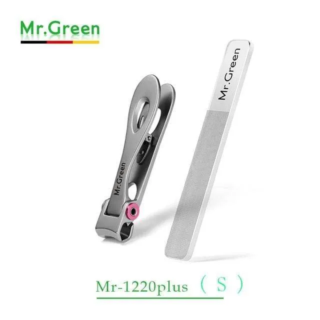 Nagelknipser Trimmer Edelstahl Nagelwerkzeuge Maniküre Dicke Nägel Cutter Schere mit Glasnagelfeile