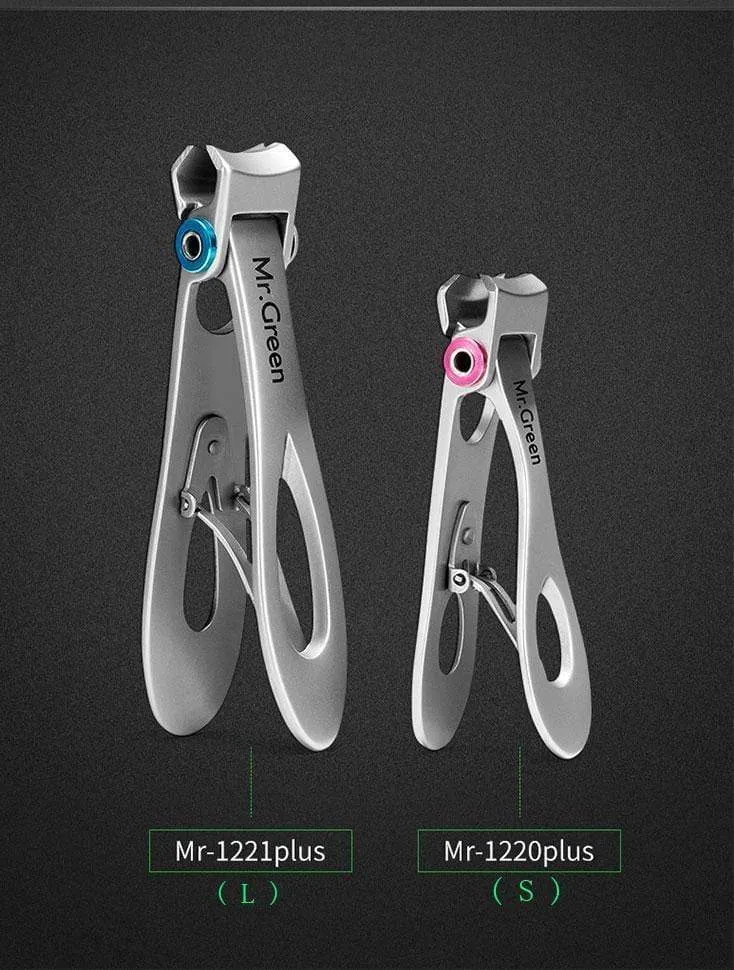 Nagelknipser Trimmer Edelstahl Nagelwerkzeuge Maniküre Dicke Nägel Cutter Schere mit Glasnagelfeile