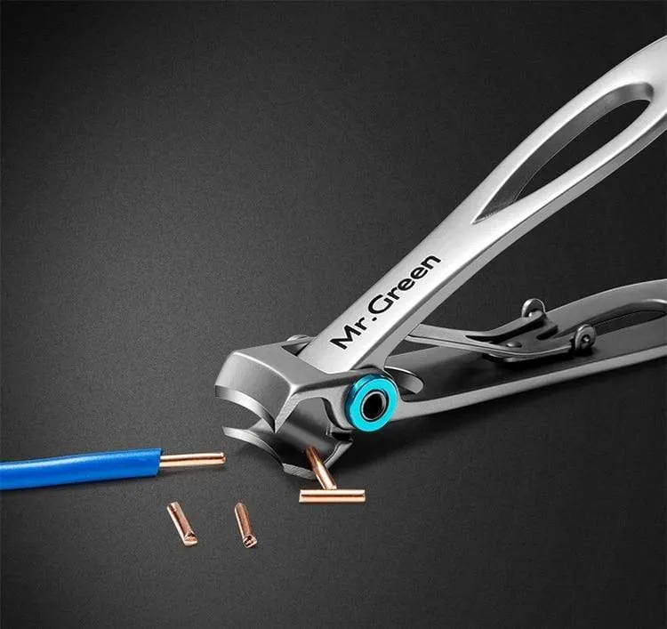 Nagelknipser Trimmer Edelstahl Nagelwerkzeuge Maniküre Dicke Nägel Cutter Schere mit Glasnagelfeile